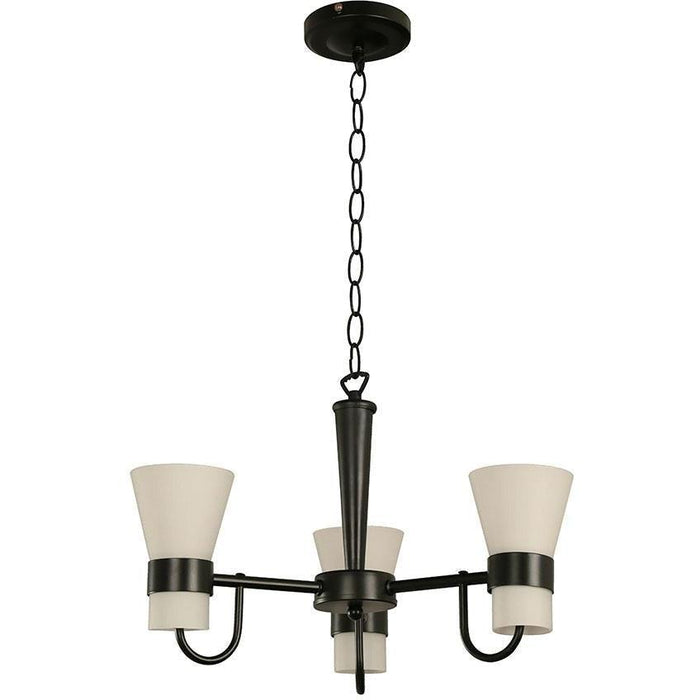 Lámpara Colgante Negro 3L E27 60W