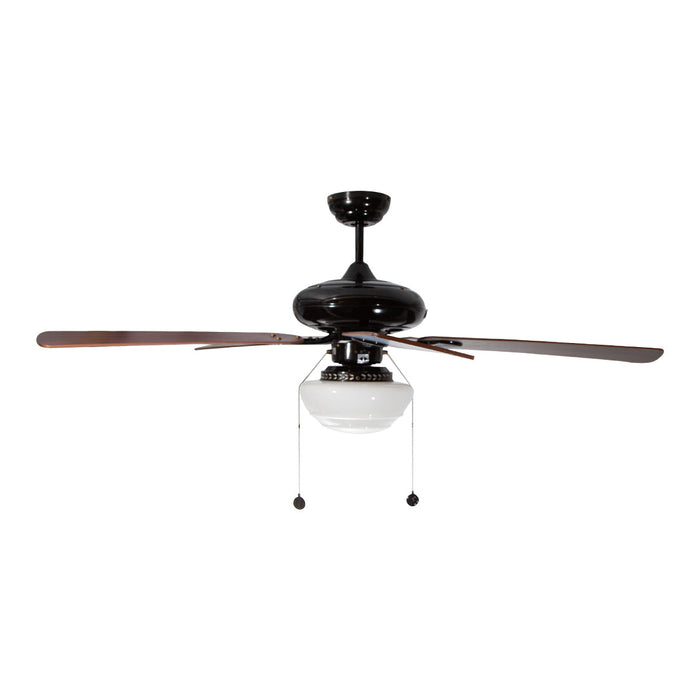 Ventilador De Techo Chocolate Aspas Madera Roble /oscuro  52