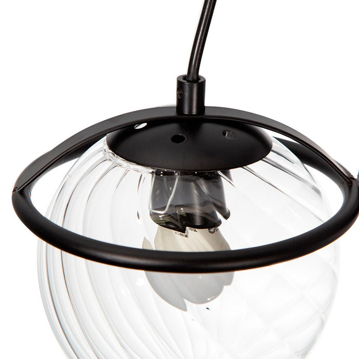 Lámpara Colgante Moderno Negro 40w E27 3 Luces