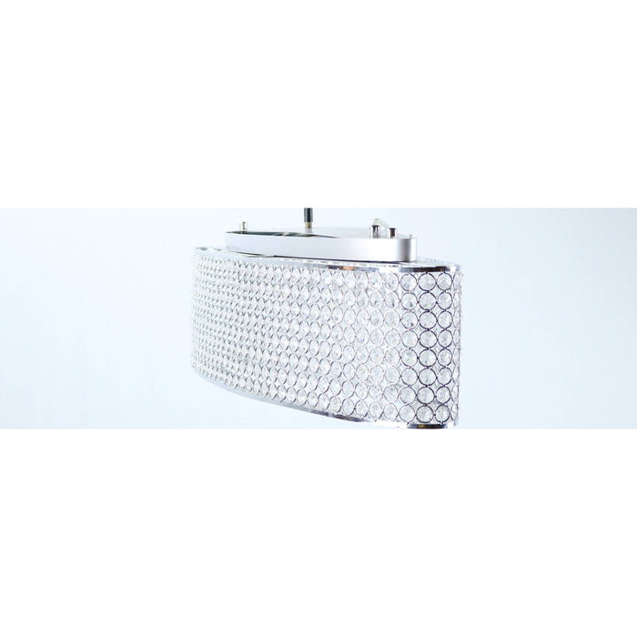 Lámpara Colgante/Techo De Cristal*5Lts*G9*40W*(B/I)*120V 60Hz*Acab. En Cromo (Convertible)
