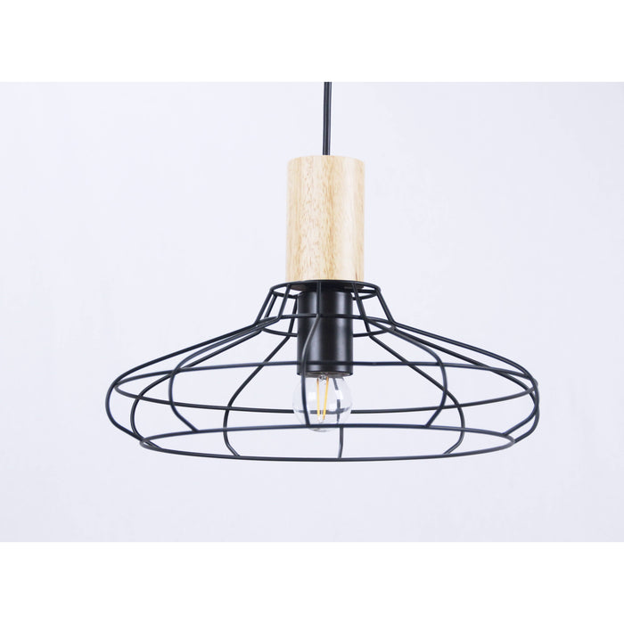 Lámpara Colgante Negro 1L E27 40W
