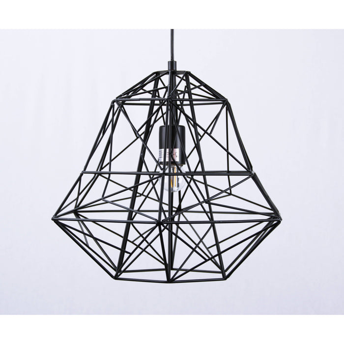 Lámpara Colgante Negro 1L E27 60W