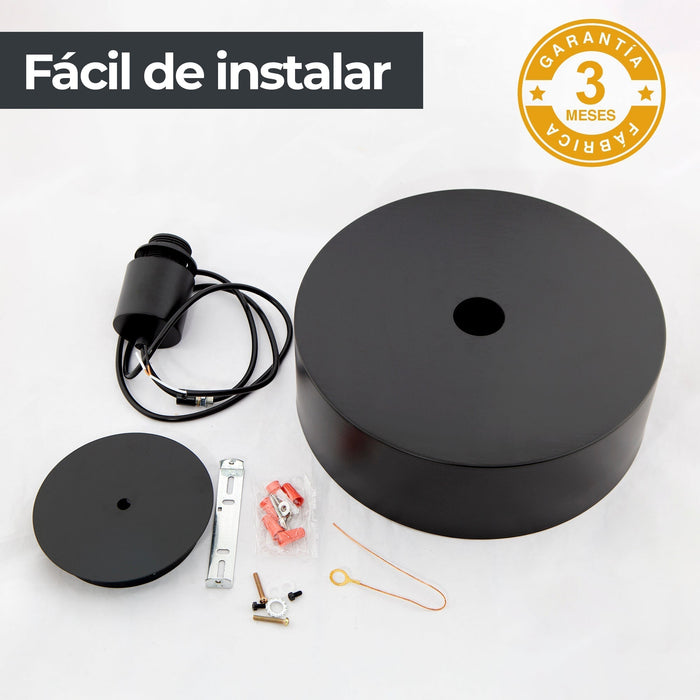 Lámpara Colgante Dark Decor E27 40w 1 Luz