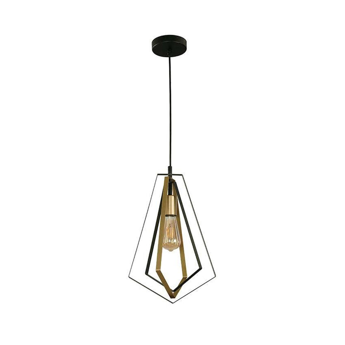 Lámpara Colgante Negro+Bronce 1L E27 40W