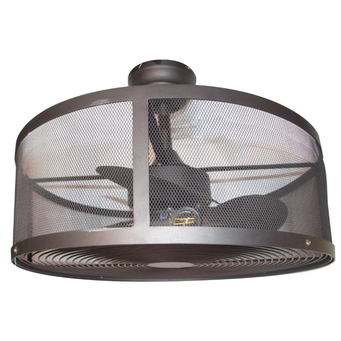 Ventilador De Techo Bronce 3L E27 60W Con Control Remoto