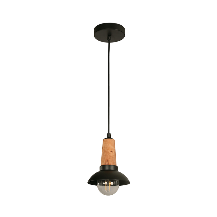 Lámpara Colgante Negro 1L E27 40W