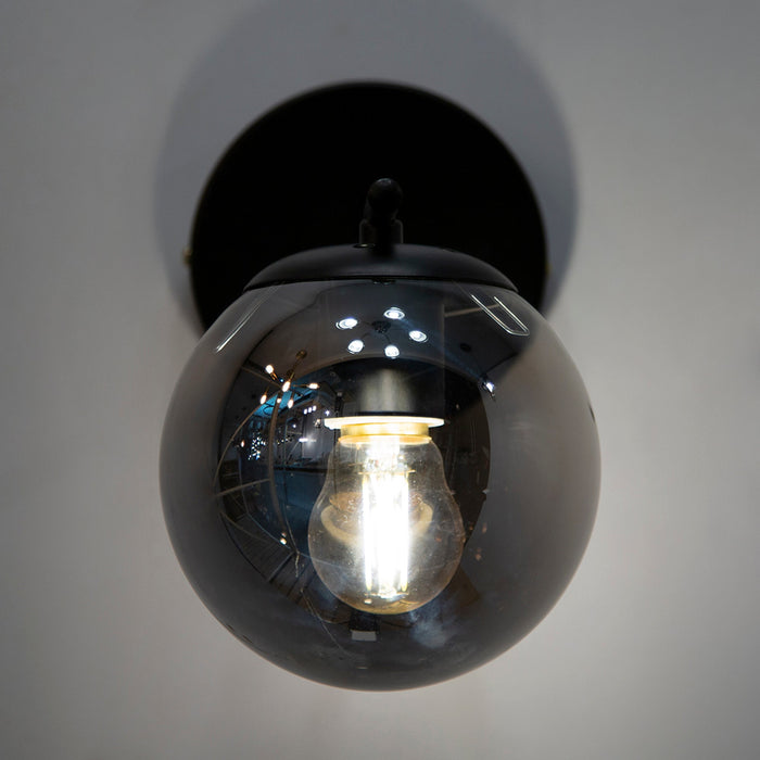 Lámpara de Pared Opulent Lights Moderna Negro E27 40w 1 Luz