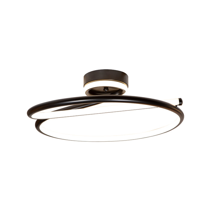 Lámpara de techo LED 4000K, acabado negro mate, 20W 1200 lm