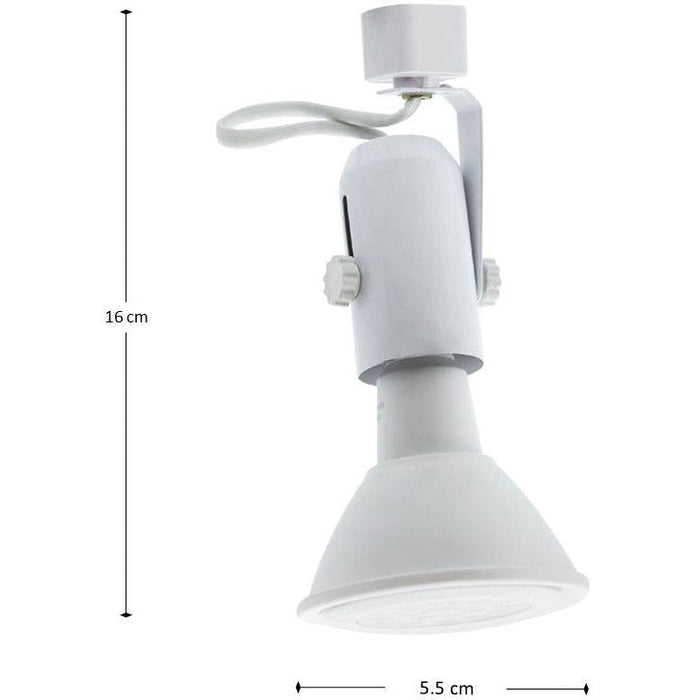 LAMP. TECHO RIEL BLANCO 1L E27 75W