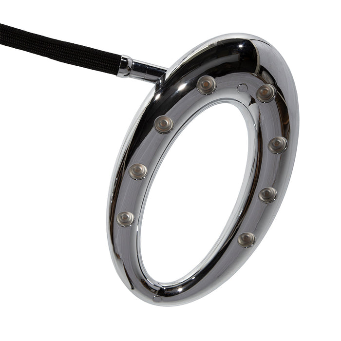 Lámpara de Techo LED, Cromo y Negro, 3 Puntos de Luz