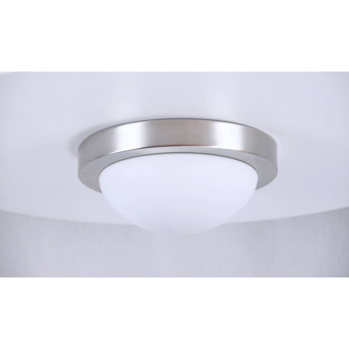 LAMP. TECHO NÍQUEL SATINADO 1L E27 60W