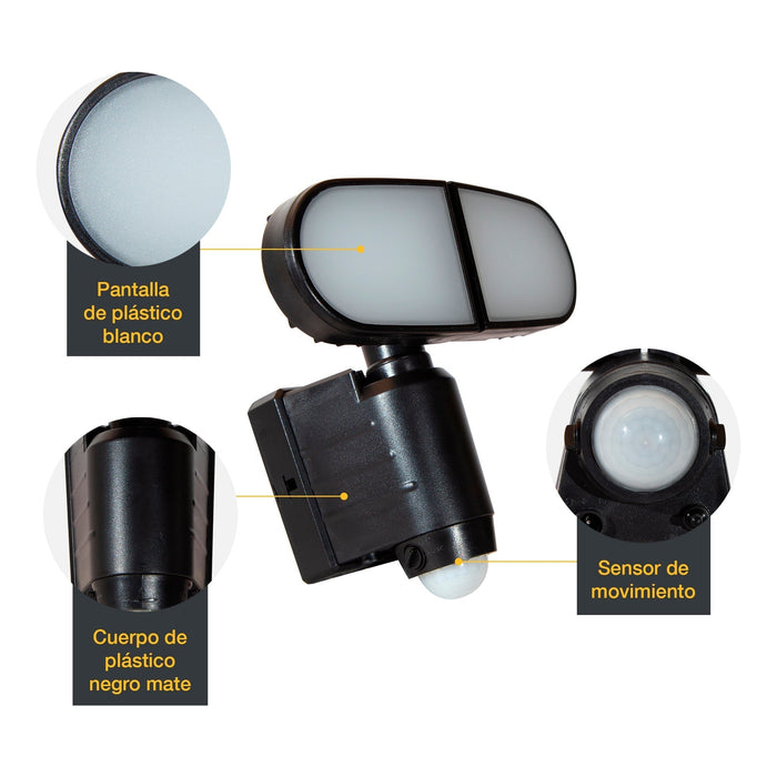 Lámpara Solar LED con Sensor de Movimiento