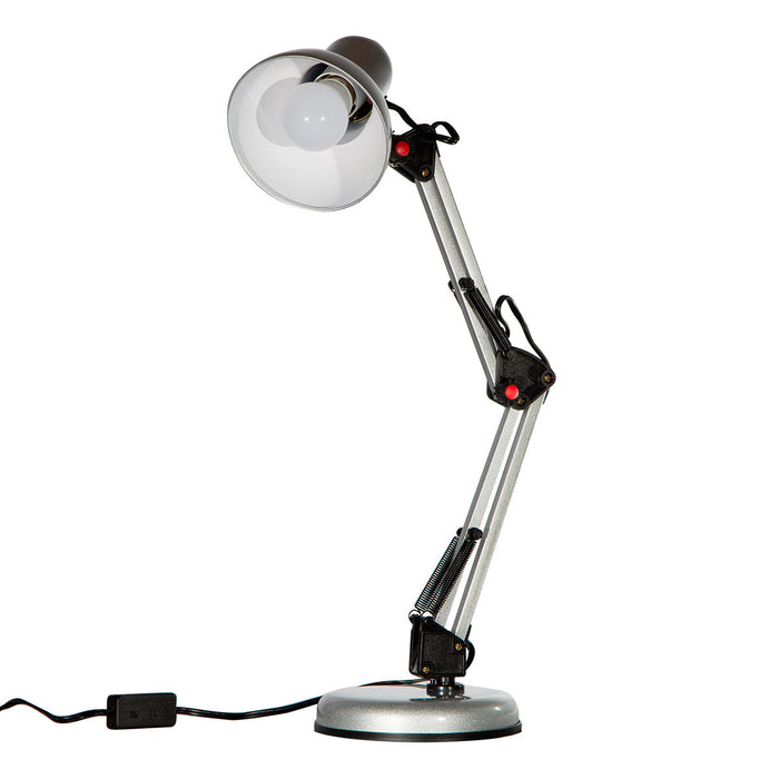 Lámpara de mesa, Plata 1L E27 40W