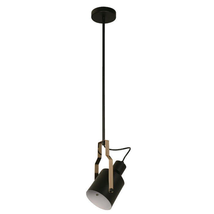LAMP. COLGANTE NEGRO 1L E27 40W