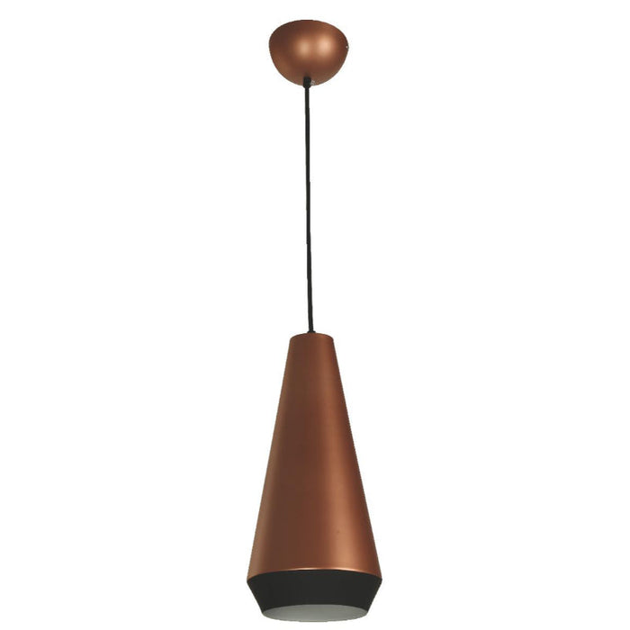 LAMP. COLGANTE ORO ROSA 1L E27 60W