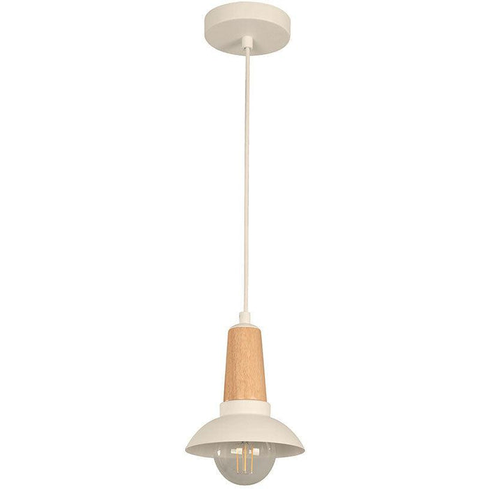 Lámpara Colgante Blanco 1L E27 40W