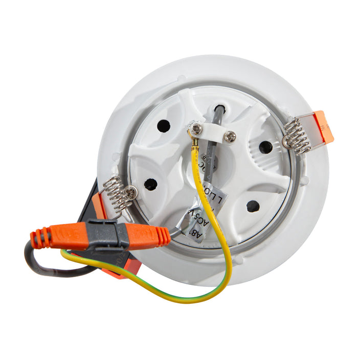 Kit 10 Spots Base Empotrable Blanco Aluminio 12w Led