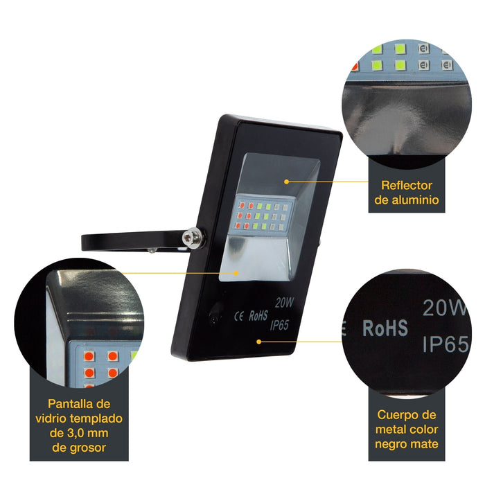 Reflector LED General Lighting RGB 180 Lm de 20 W