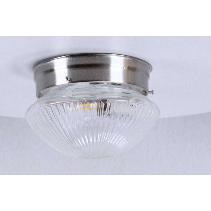 LAMP. TECHO NIQUEL SATINADO 1L E27 60W