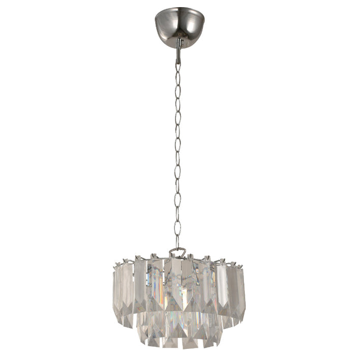 LAMP. COLGANTE CROMO 1L E27 60W