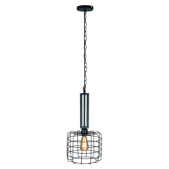 Lámpara Colgante Lumicentro Color Negro Mate de 1 Luz