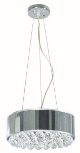 Lámpara Colgante Ike Lite Cromo 3 Luces 60W E27