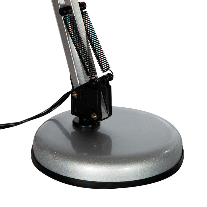 Lámpara de mesa, Plata 1L E27 40W