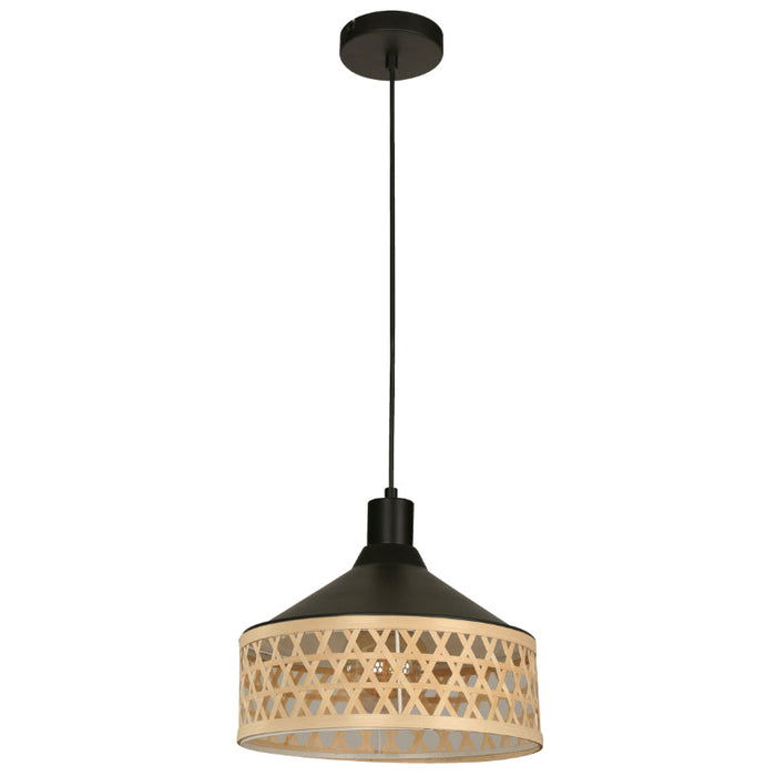 LAMP. COLGANTE NEGRO 1L E27 40W