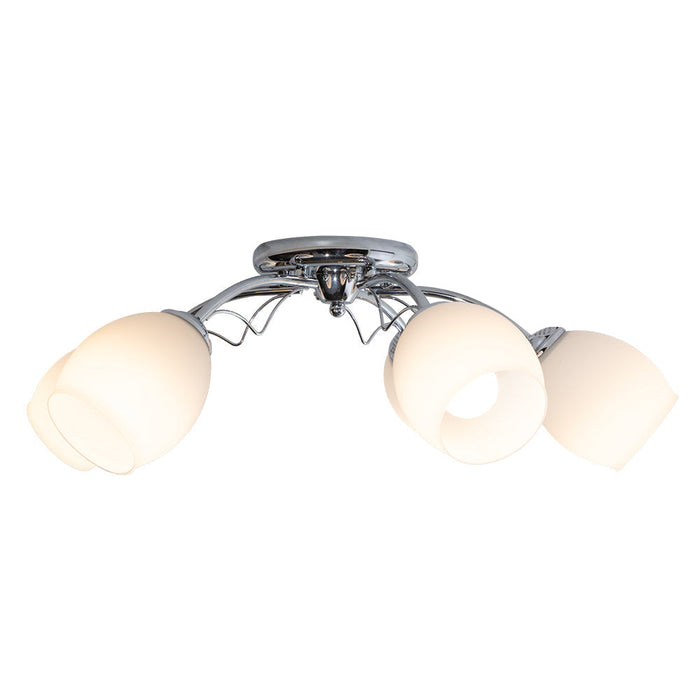 Lámpara de Techo Ike Lite Color Cromo 40 W E27 de 5 Luces