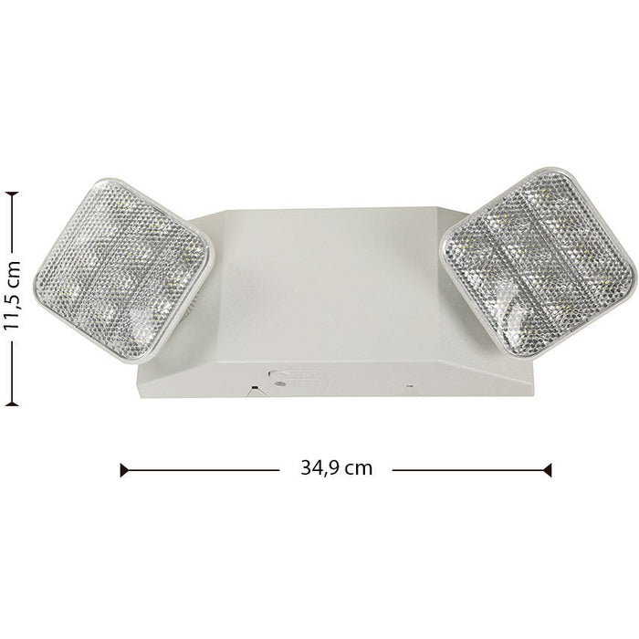 LAMP. LED PARED EMERGENCIA BLANCO 1.8W 120-277V 6500K