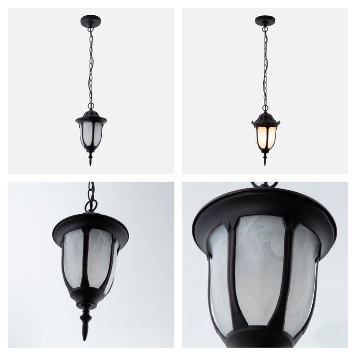 Farol Colgante Negro 8w E27 1 Luz