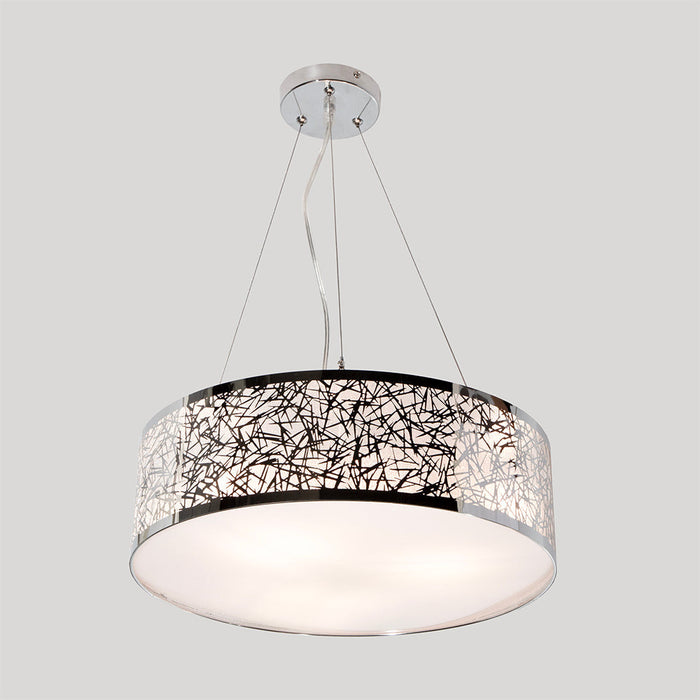Lámpara de Techo, Cromo, 3 Luces, 60W