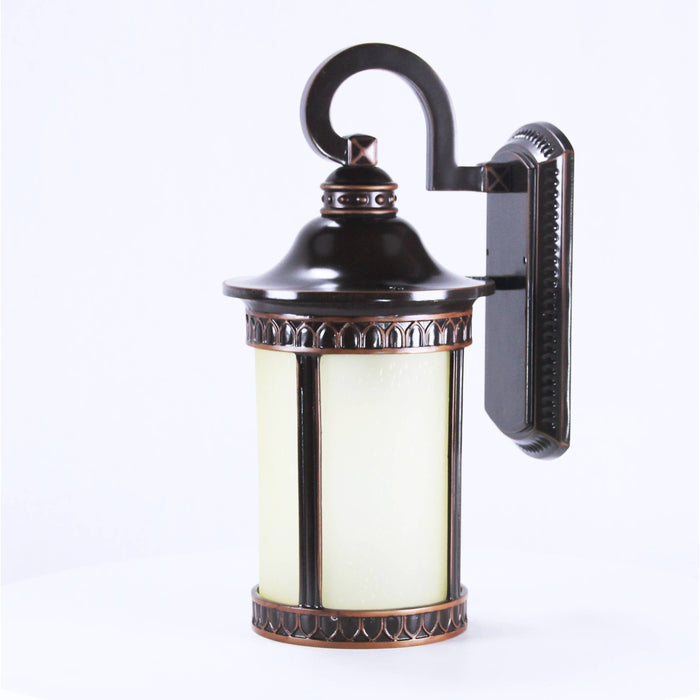 LAMP. EXT. PARED BRONCE OSCURO 1L E27 100W