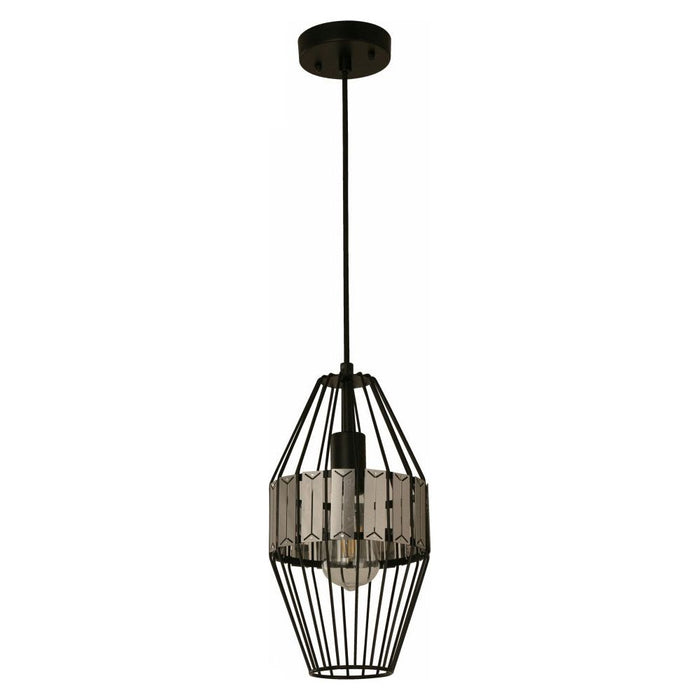 Lámpara Colgante Negro 1L E27 40W