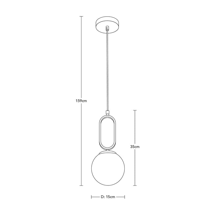 Lámpara Colgante Moderna Negro Socket E27 40w 1 Luz