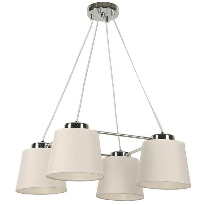 Lámpara Colgante Cromo 4L E27 40W