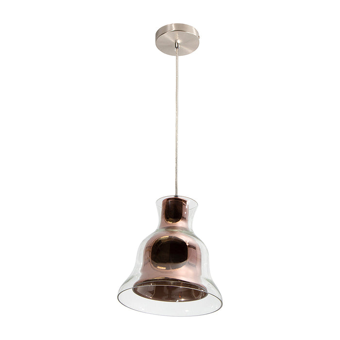 Kit 2 Lámpara Colgante Modern Luxe Cobre E27 1 Luz