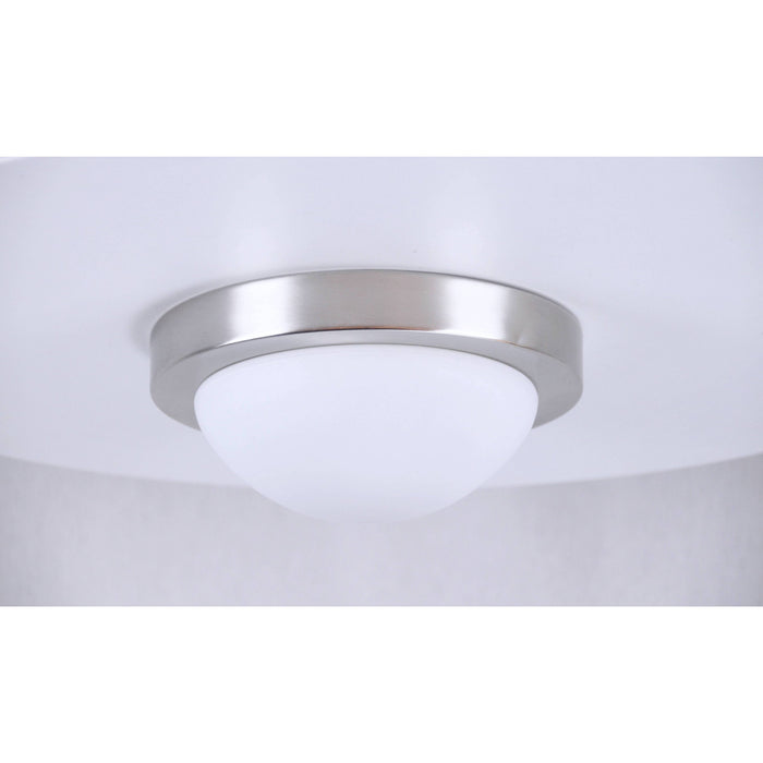 LAMP. TECHO NÍQUEL SATINADO 1L E27 60W