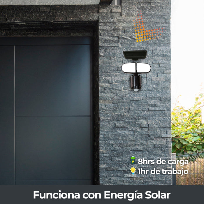Lámpara Solar LED con Sensor de Movimiento