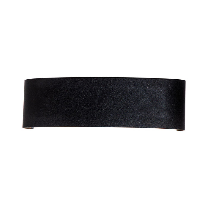 Lámpara de pared LED, acabado negro, 9W, luz amarilla 3000K
