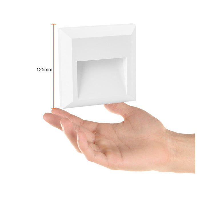 Lámpara de exterior LED para sobreponer, 1 W, Luz blanca neutra, ideal zona costera