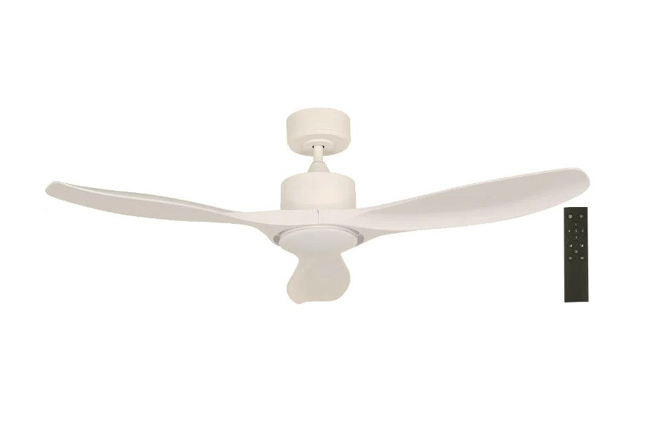 VENTILADOR LED DE TECHO 48" BLANCO 20W 3000/4000/6000K CONTROL REMOTO (DC MOTOR)