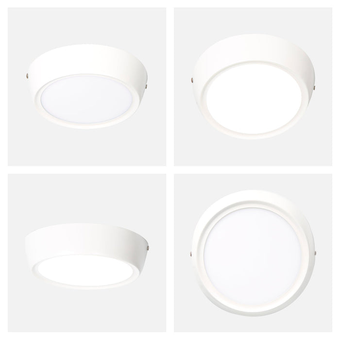 Lámpara de Techo LED Sobreponer 17 cm Luz Blanca 6000K 12W