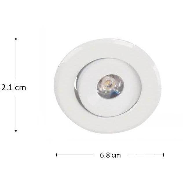 Lámpara Led Techo Blanco 1L 3W 85-265V 2700K (3 Piezas)