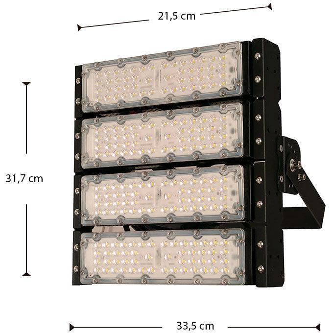 Lámpara Led Exterior  Reflectora Negro 1L 200W 100-277V 6500K
