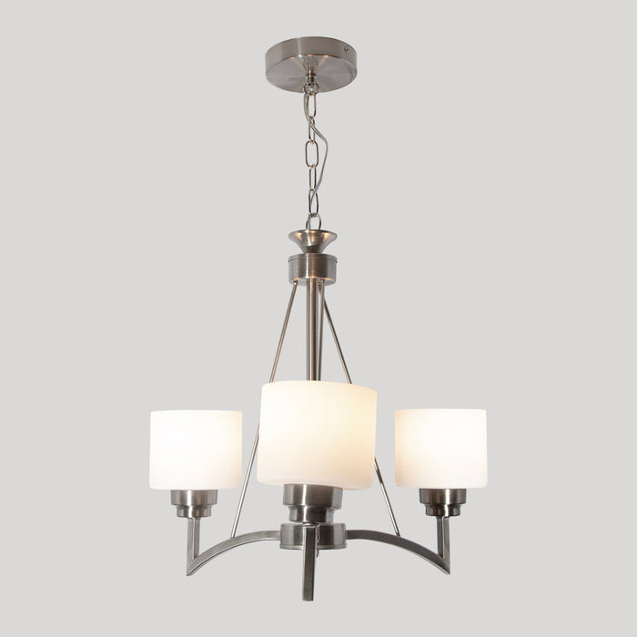 Lámpara Colgante Moderno Ike Lite Níquel Satinado 60W E27 3 Luces