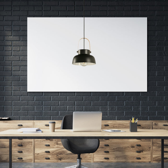 LAMP. COLGANTE NEGRO 1L E27 40W
