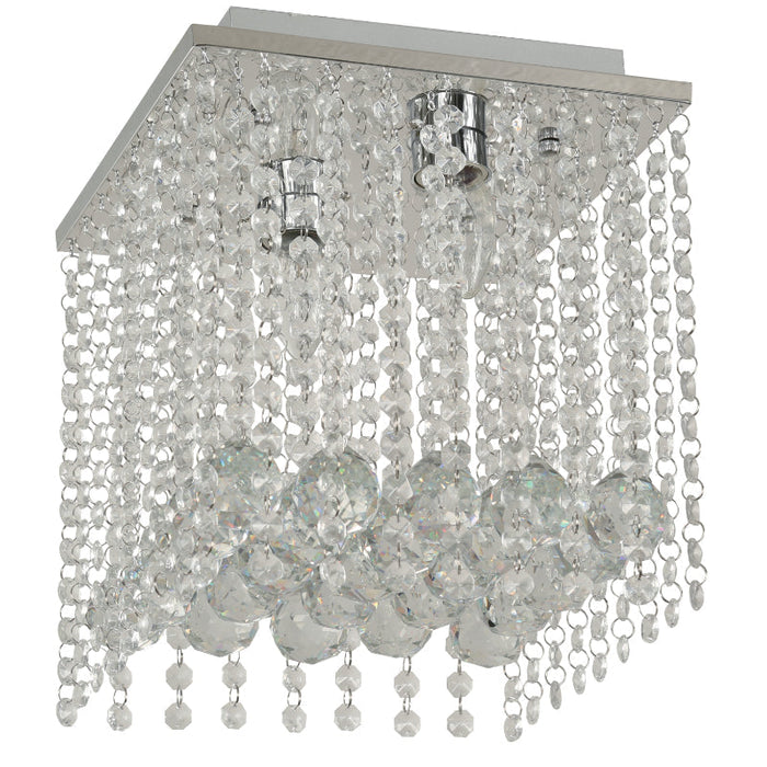 LAMP. TECHO CROMO 2L E27 40W