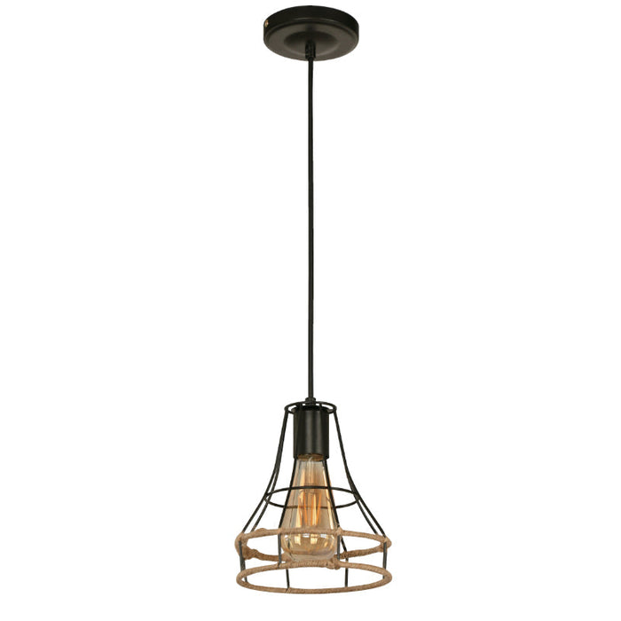 LAMP. COLGANTE NEGRO 1L E27 40W