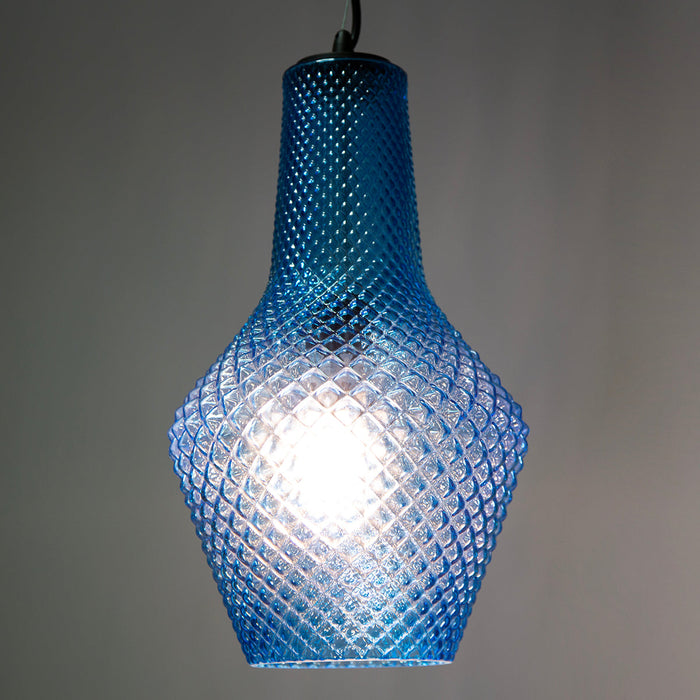 Lámpara Colgante Lumicentro Azul de 1 Luz